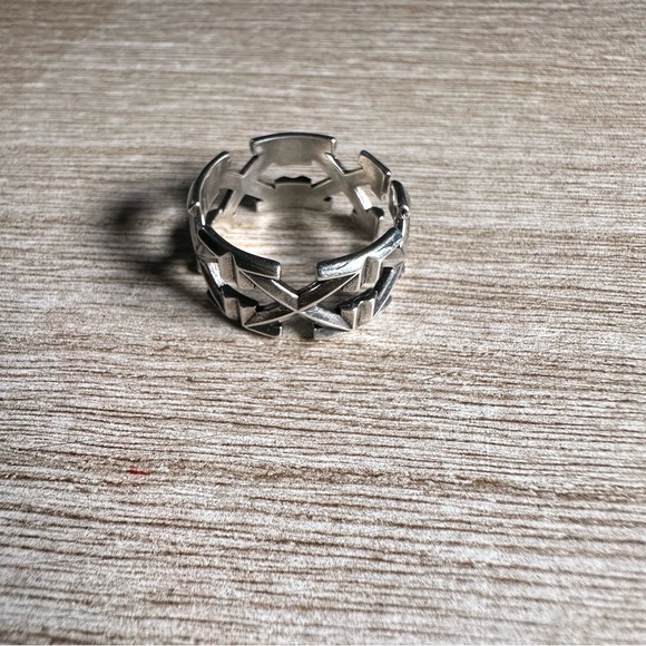 Chic Silver Geometric Ring - Picture 1 of 4